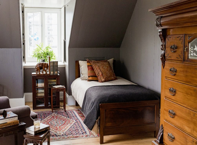 Chambres et salon au vieux Presbytère, bed and breakfast à Saint-Vallier, Bellechasse, Québec